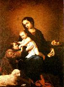 Francisco de Zurbaran virgin and child with st. oil painting artist
